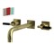 Kingston Brass KS6023CKL Wall Mount Tub Faucet, Antique Brass KS6023CKL - alternate 1